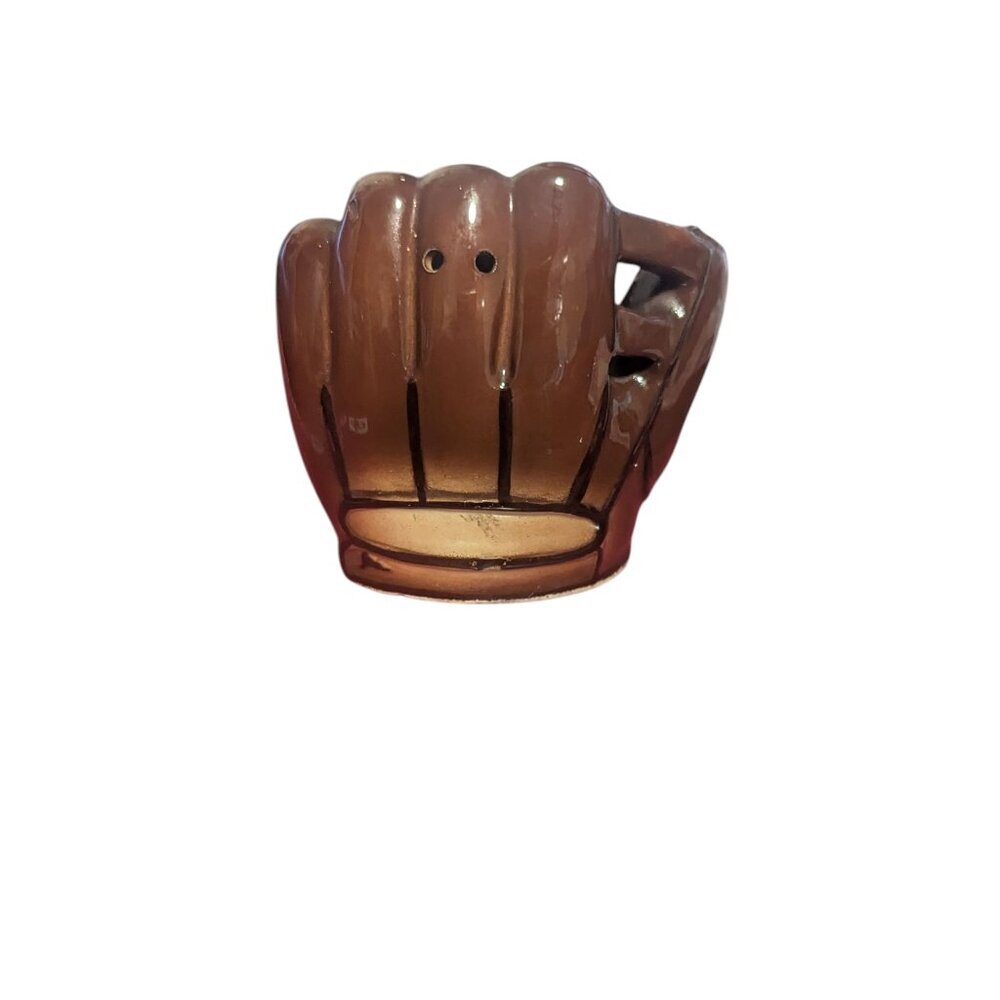 Vintage Baseball‎ Mitt Glove Salt Pepper Shaker Novelty